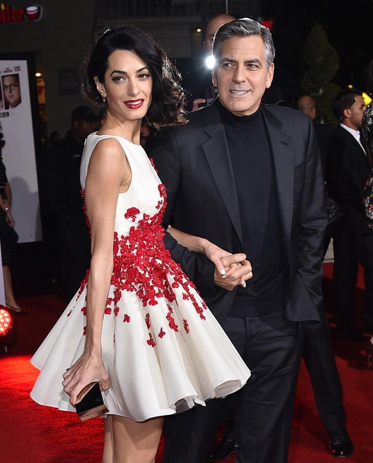 Amal y George Clooney en Los Ángeles