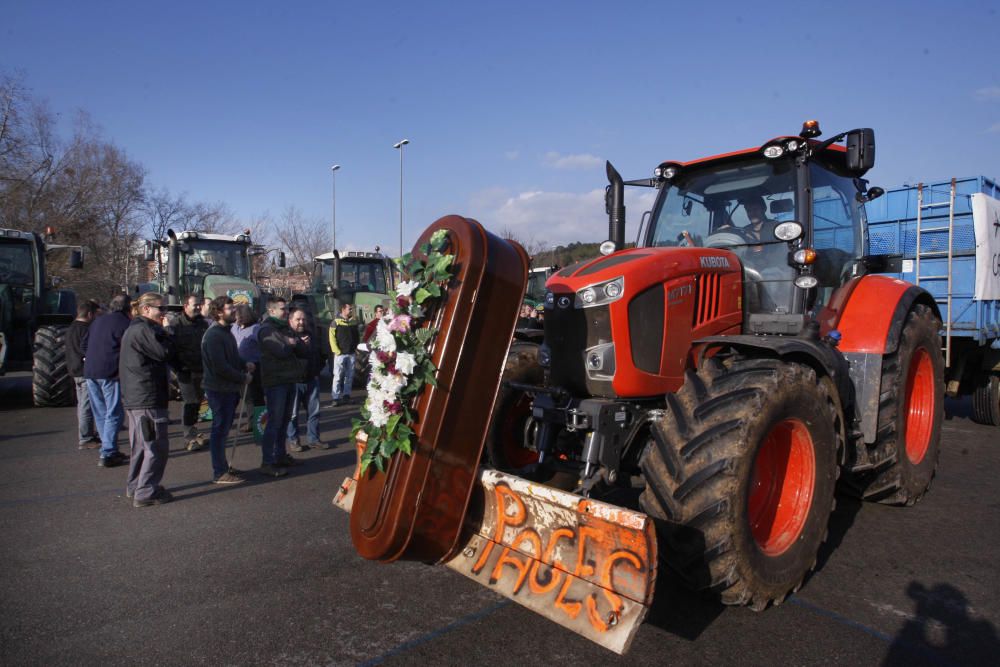 Marxa de tractors a Girona