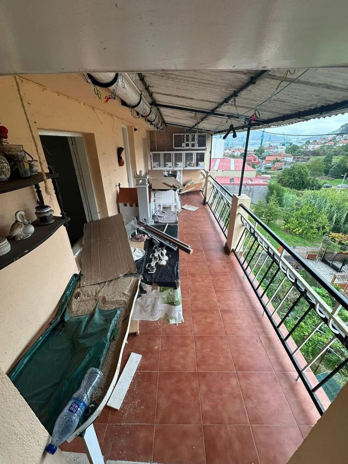 Detalle del estado de uno de los pisos recuperados