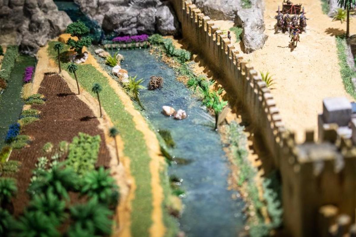 Maqueta de la Orihuela musulmana que se exhibe en el Museo de la Reconquista