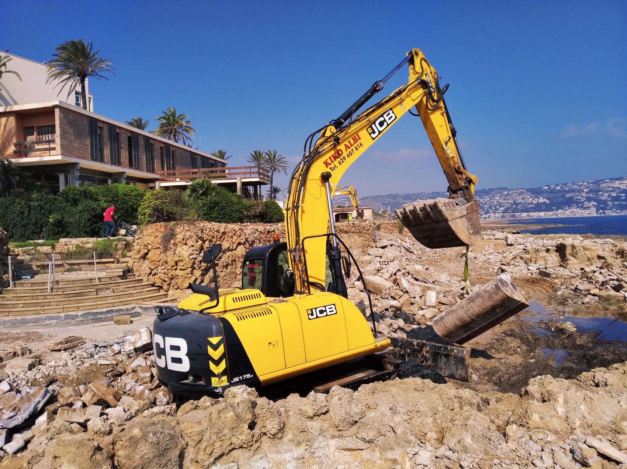 Las obras se están haciendo con mucho tiento ya que aquí existe un yacimiento romano