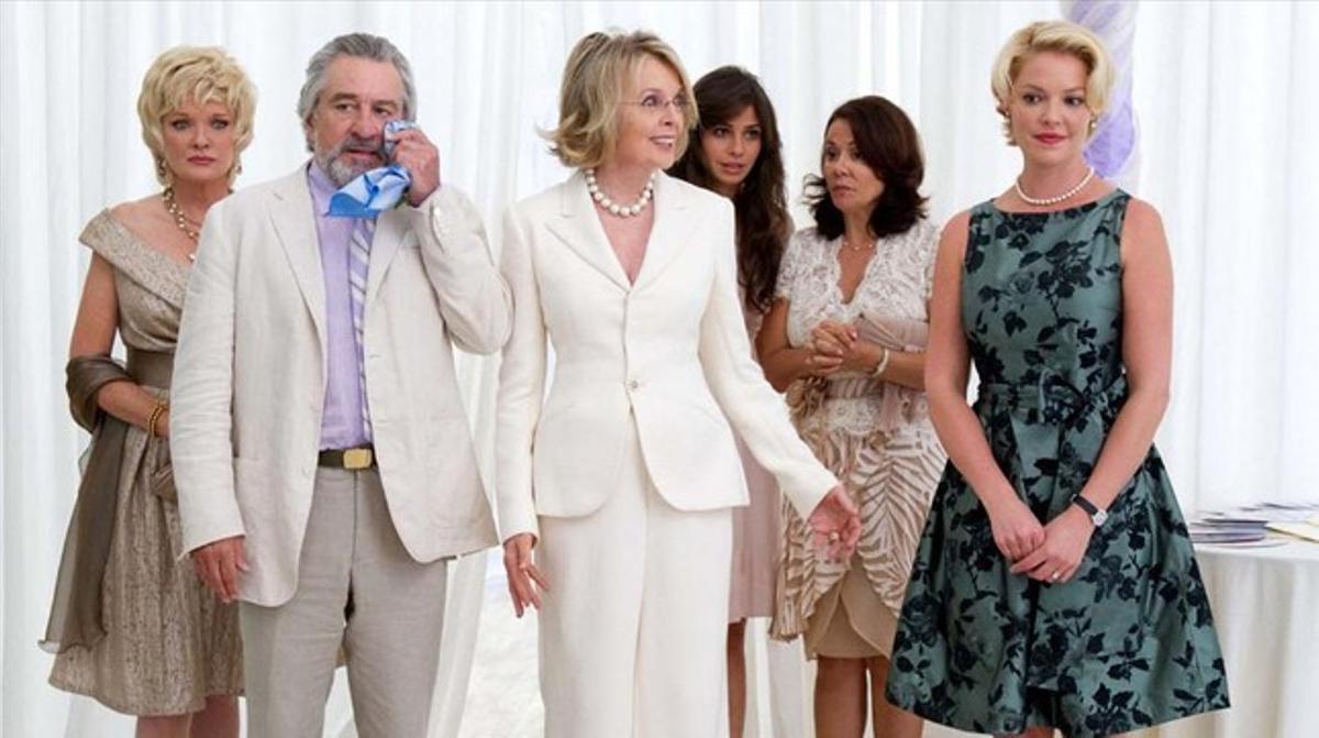Robert De Niro, Diane Keaton i Katherine Heigl, a ’La gran boda’. Robert De Niro, Diane Keaton i Katherine Heigl, a ’La gran boda’.