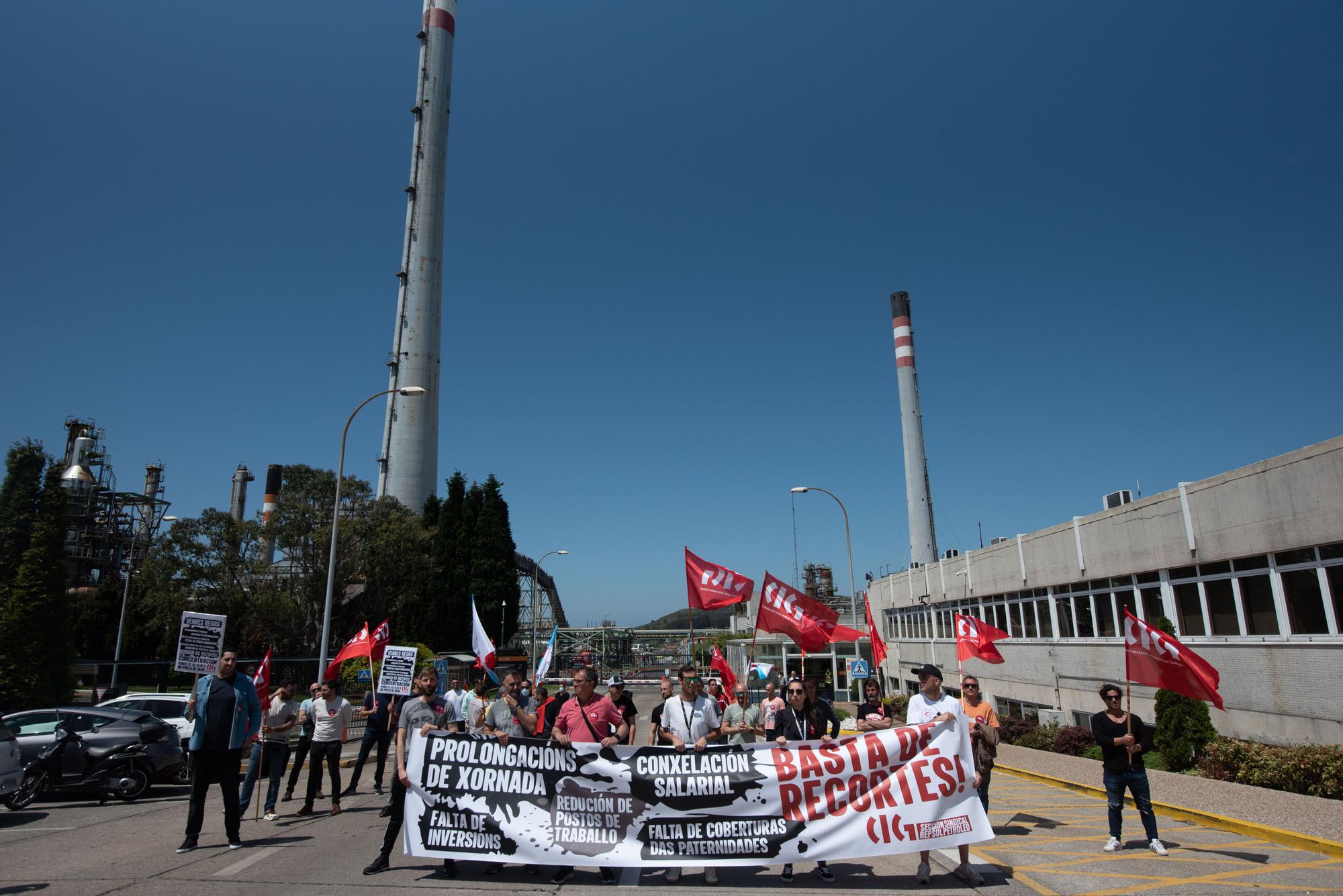 Protesta refinería de A Coruña