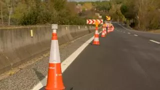 Un carril cortado en la B-20 en Santa Coloma de Gramenet por un accidente causa problemas de tráfico