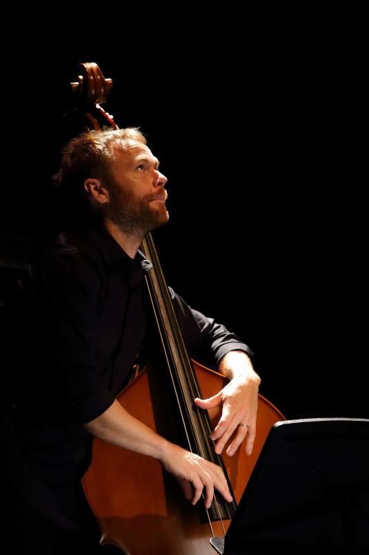 Marko Lohikari, en su actuación en Alcúdia Jazz en 2014. |