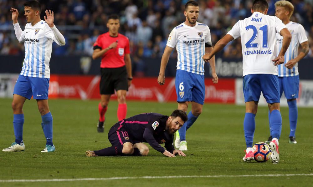 El Màlaga-Barça en imatges