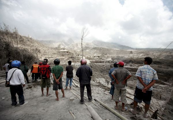 Los efectos del volcán Merapi