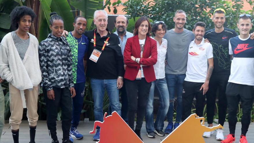Presentación de atletas de élite del Medio Maratón Valencia