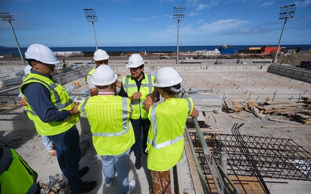 Visita a las obras de la Piscina Puerto de la Cruz