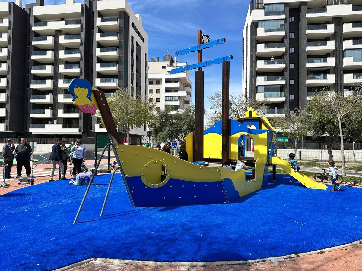 El barco, juego principal del parque de tráfico, ha sido restaurado.