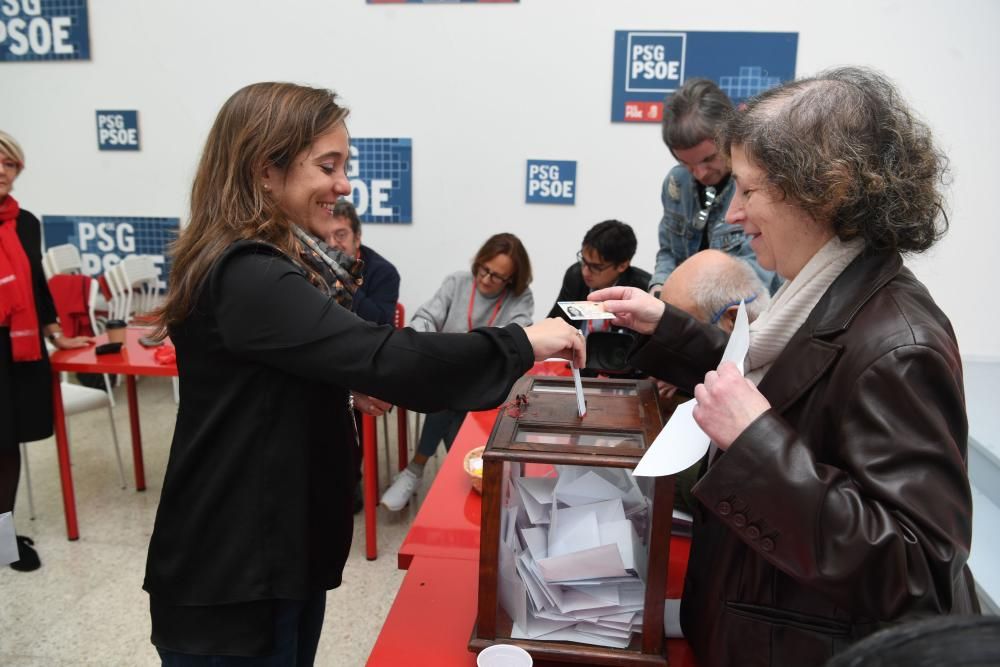 Candidatos de las primarias del PSOE de A Coruña