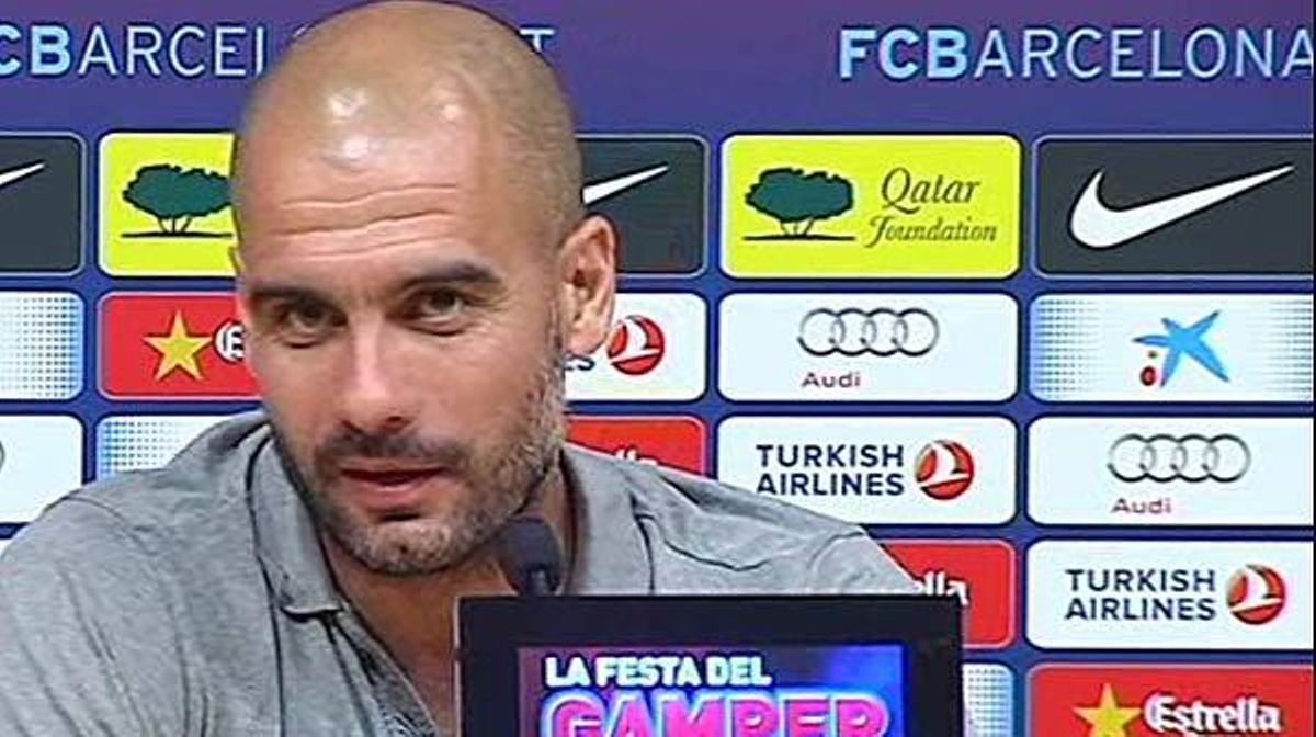 Pep Guardiola assegura que Tito Vilanova agraeix el suport rebut però que prefereix mantenir-se en un segon pla.
