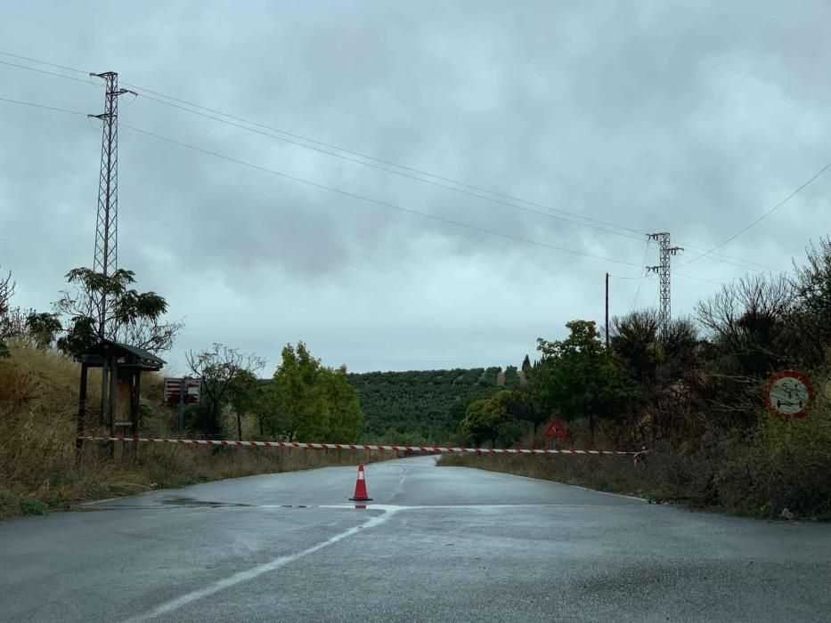 Cortes de carretera en Antequera.