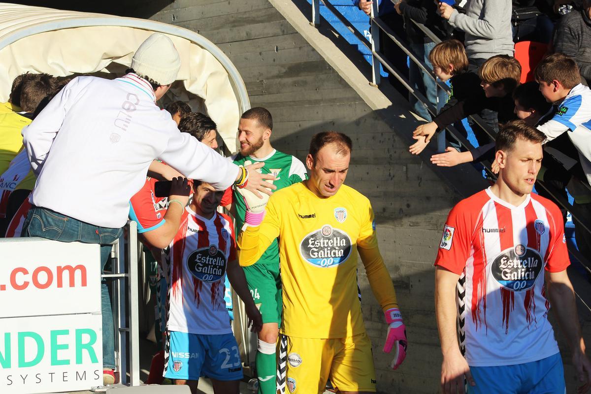 José Juan, durante su etapa en el Lugo.