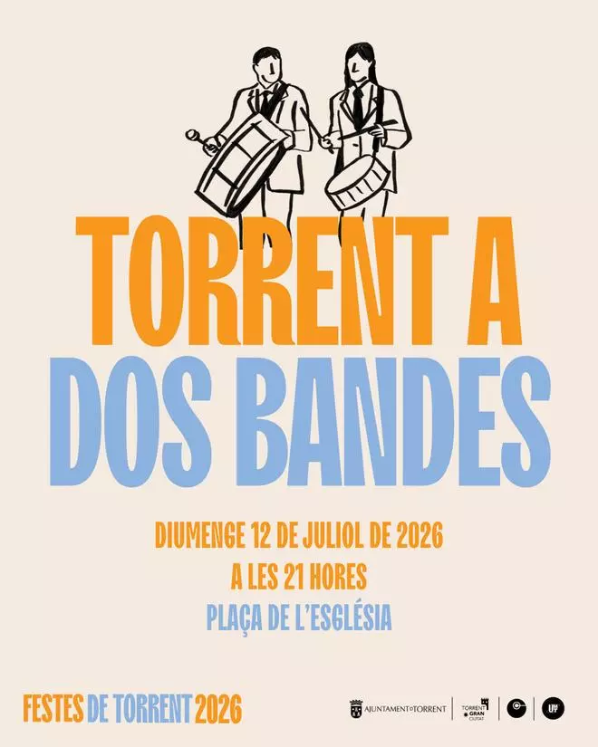 Torrent celebrará este domingo su tradicional concierto “Torrent a dos bandes”