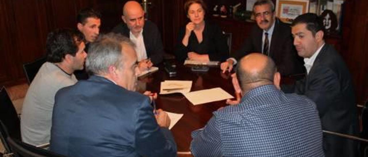 Imagen de la reunión celebrada en el Ayuntamiento.