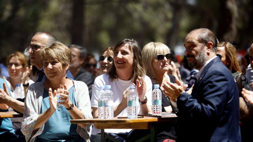 Varios candidatos socialistas, durante el Día de la Rosa.