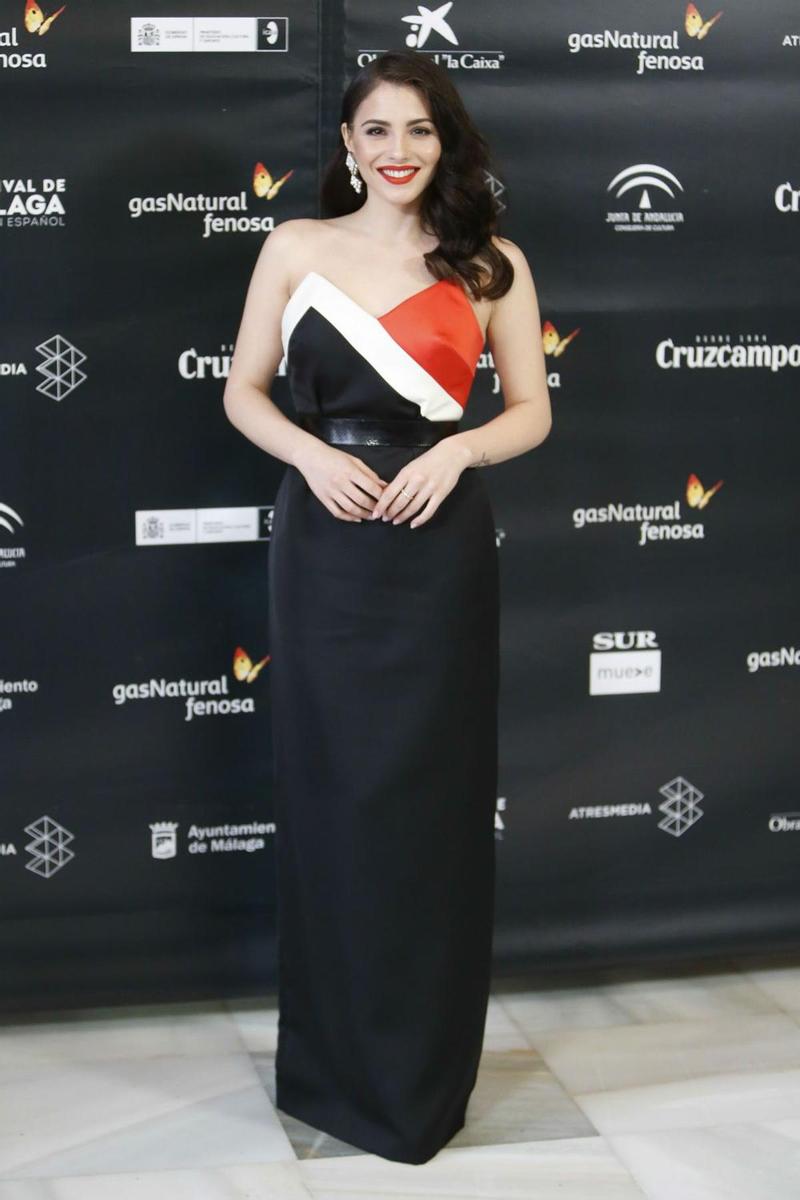 Andrea Duro en la gala inaugural de la 21º edición del Festival de cine de Málaga