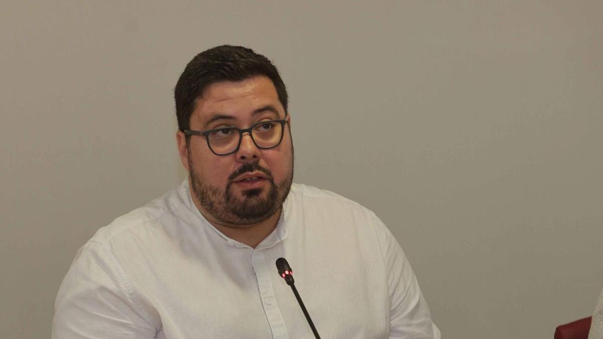 Xabier P. Igrexas, durante un pleno.