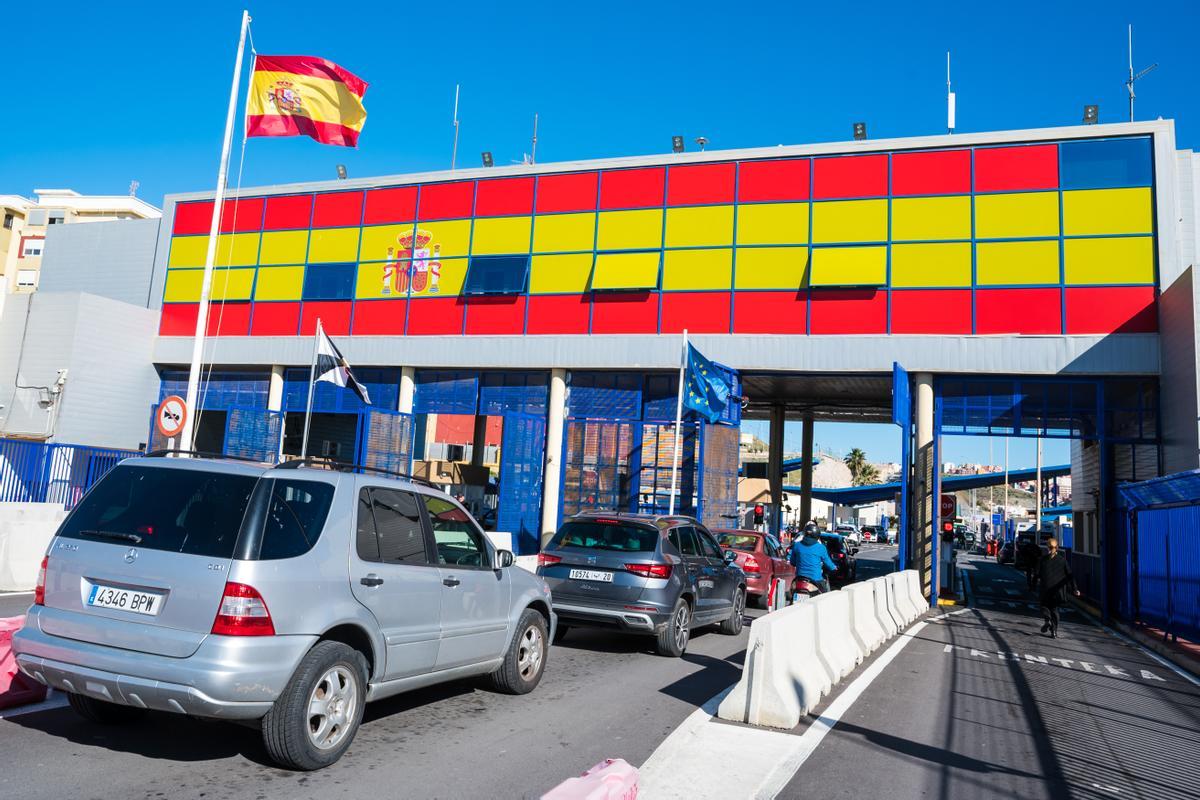 27 de enero de 2023. El Tarajal, Ceuta- Frontera de El Tarajal entre Ceuta y Marruecos