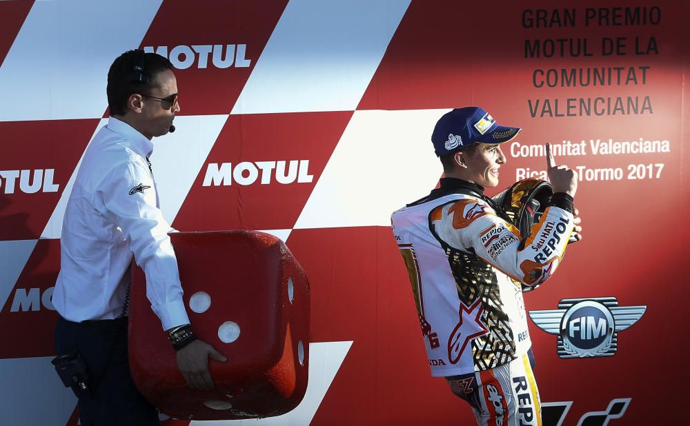 Márquez celebra su cuarto campeonato de MotoGP