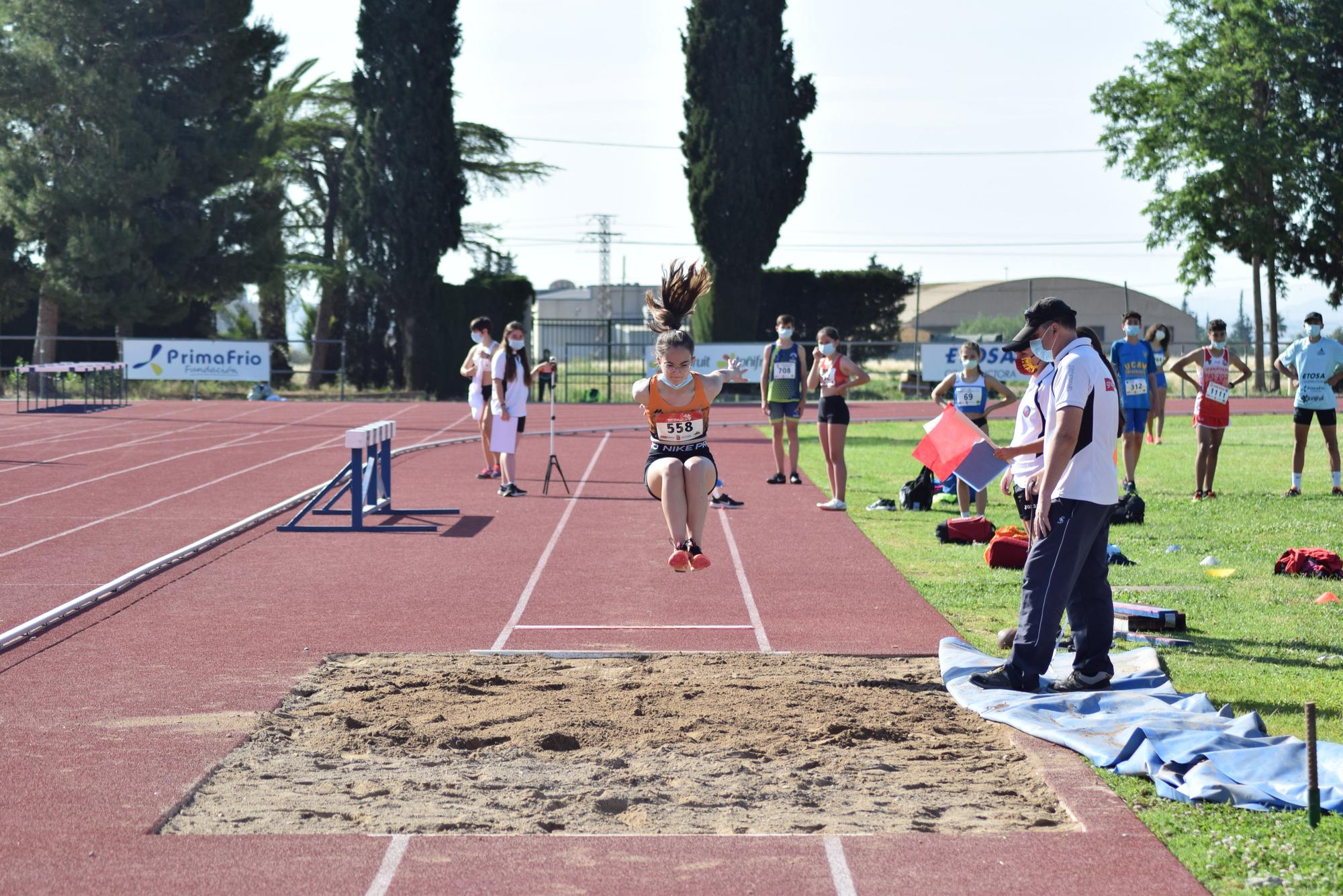 Control de atletismo en Alhama