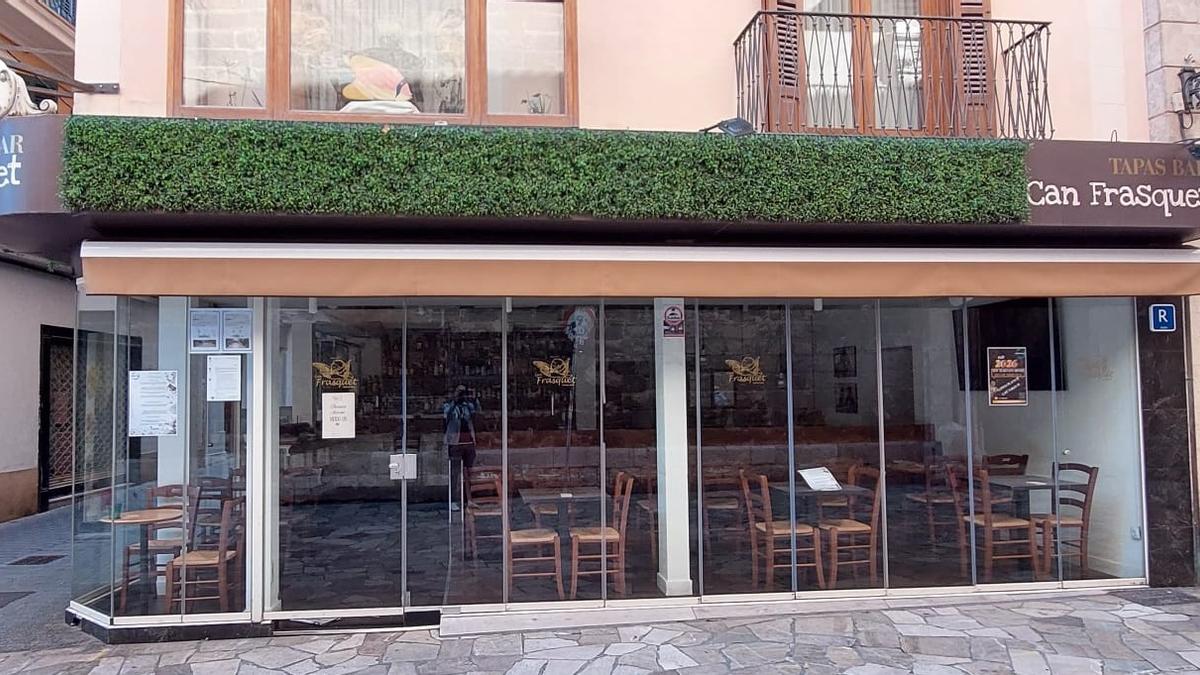 Fachada actual del restaurante Can Frasquet.