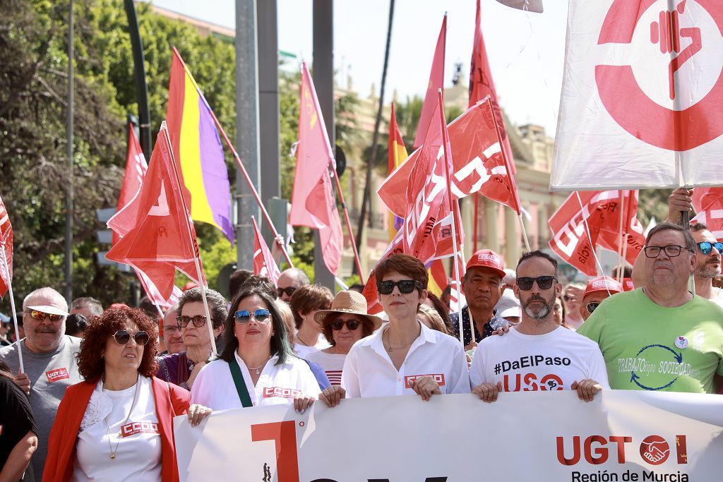 Todas las imágenes de la manifestación del 1 de Mayo en Murcia