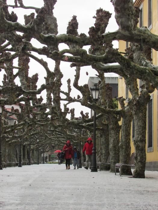 Impresionante granizada en Llanes