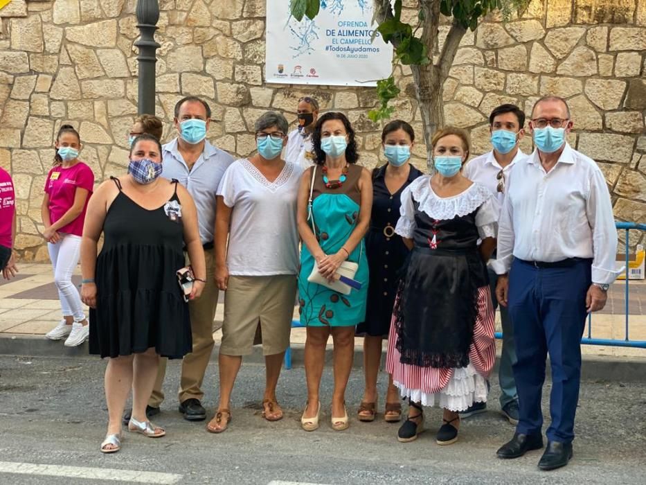 Recogida de alimentos en El Campello por la Virgen del Carmen