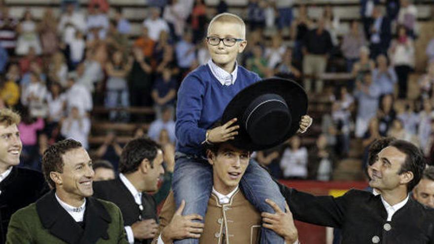 Adrián, el día del festival para recaudar fondos.