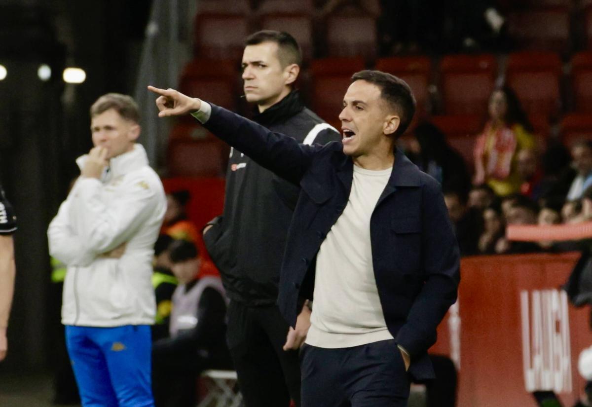 Borja Jiménez, durante el partido.