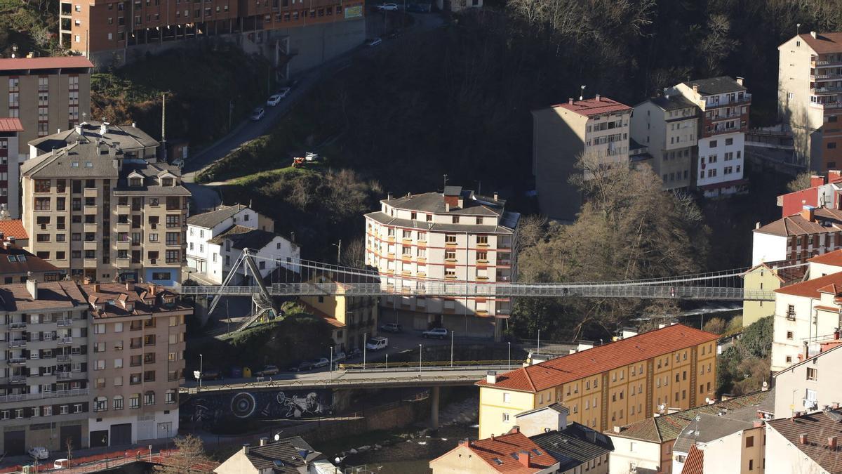 Vista del centro de Cangas del Narcea.