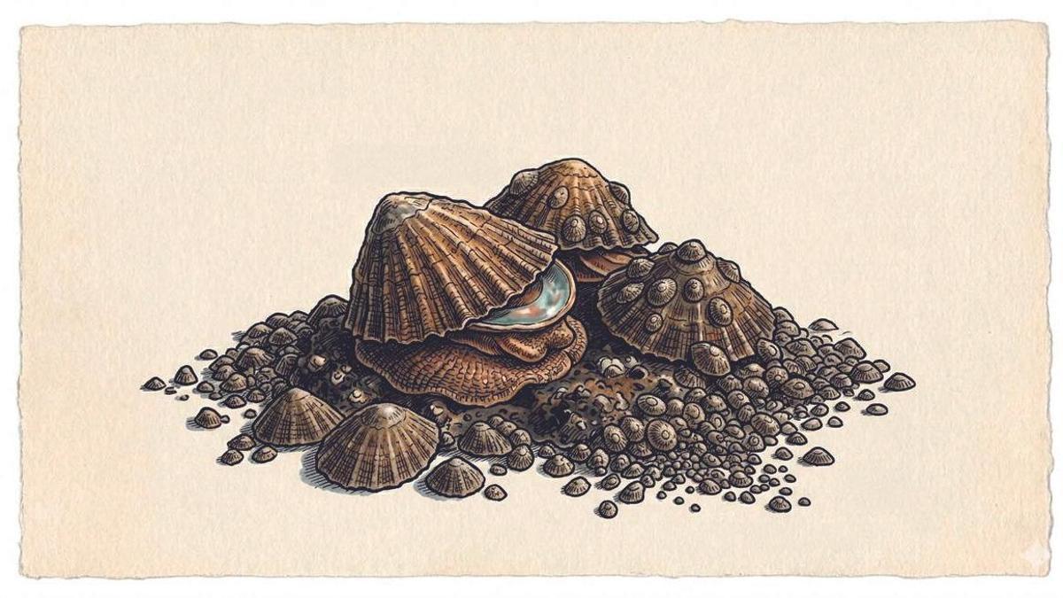 Ilustración de unas lapas.