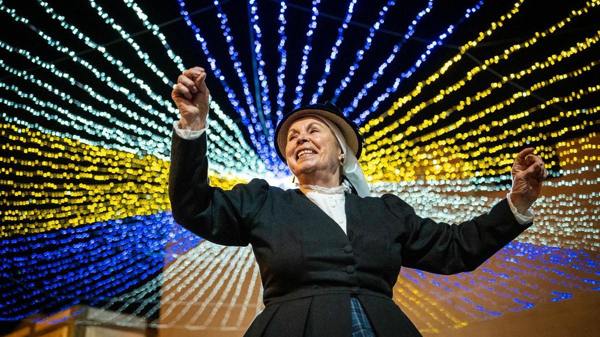 Estampa del baile de magos de Santa Cruz en la pasada edición.