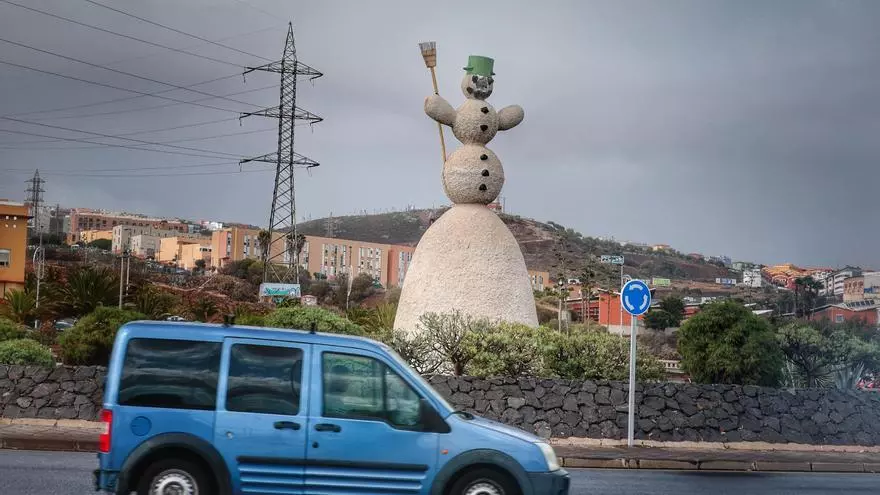 El Muñeco de Nieve de Santa Cruz de Tenerife, sin nariz