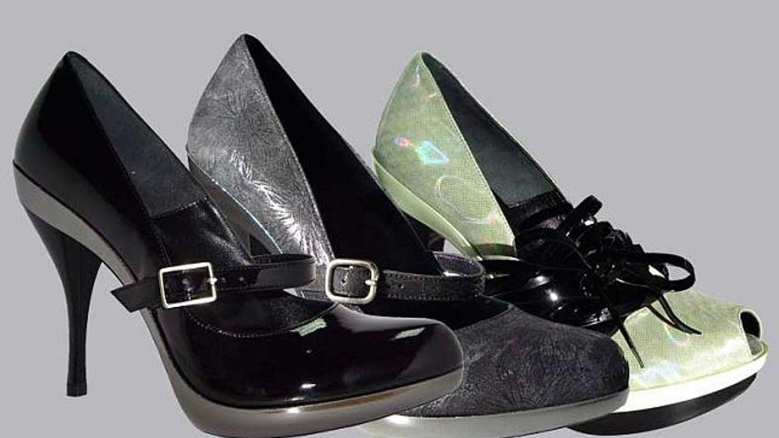 Una línea de zapatos de Salvador Sapena se exhiben hoy en la Pasarela  Cibeles - Información