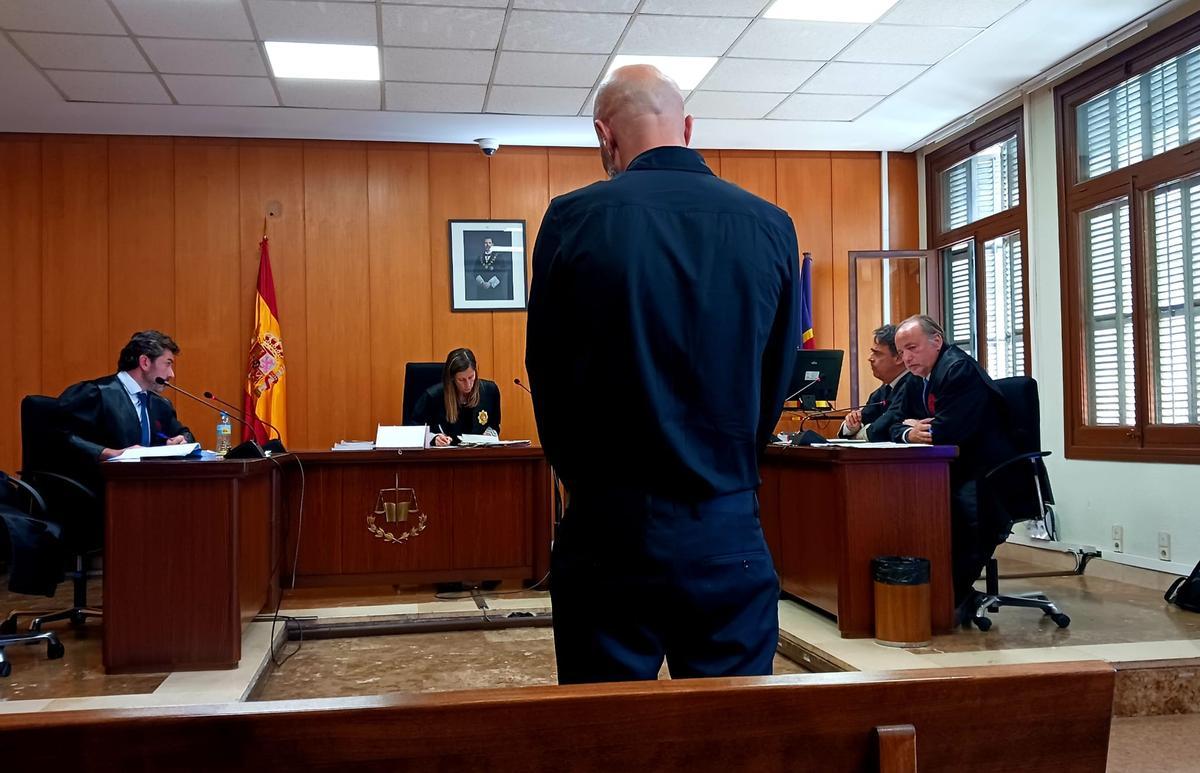 El acusado, George Teianu, durante el juicio celebrado en la sede de Vía Alemania, en Palma.