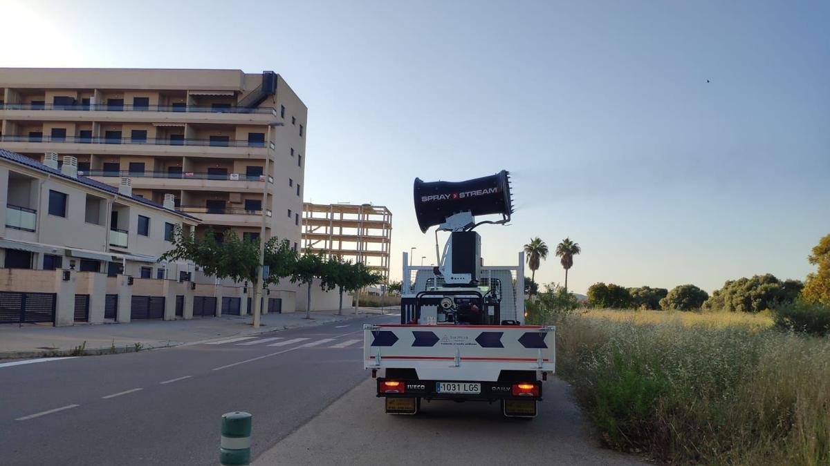 Tratamiento aplicado recientemente en el municipio de Torreblanca.