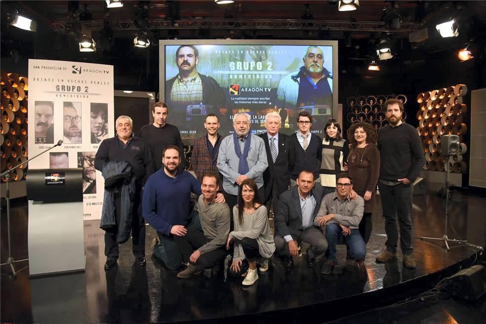 Presentación de la serie "Grupo Homicidios", de Aragón TV