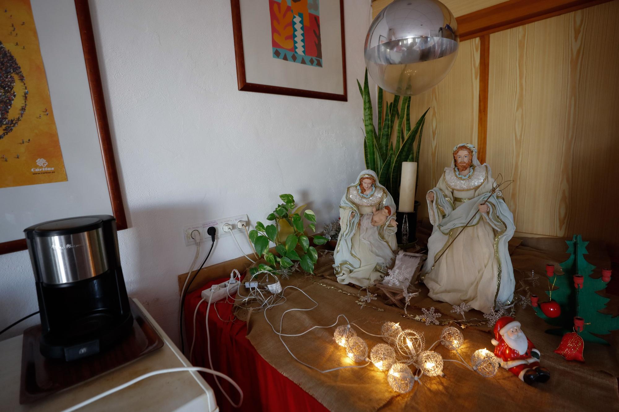 Tienda y comedor de Cáritas en Sant Antoni