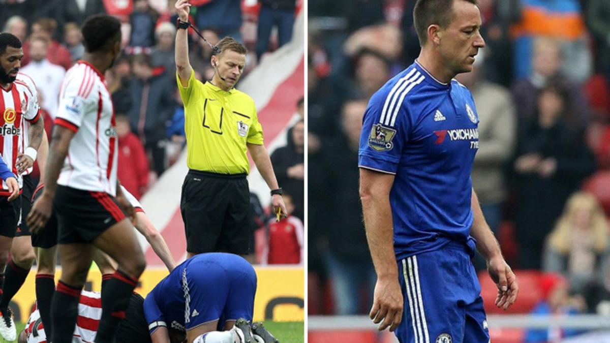 Terry fue expulsado en los últimos minutos del partido ante el Sunderland