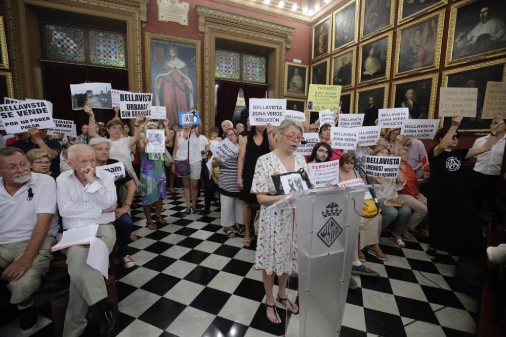 Pleno de Cort con calor, protestas vecinales y gritos