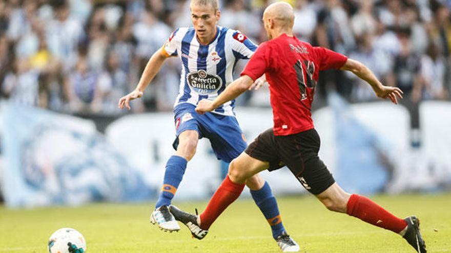 Bergantiños, en un Deportivo-Mirandés de 2013.