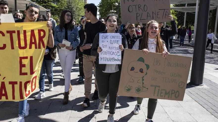 Manifestación contra el cambio climático en Zamora en una imagen de archivo.