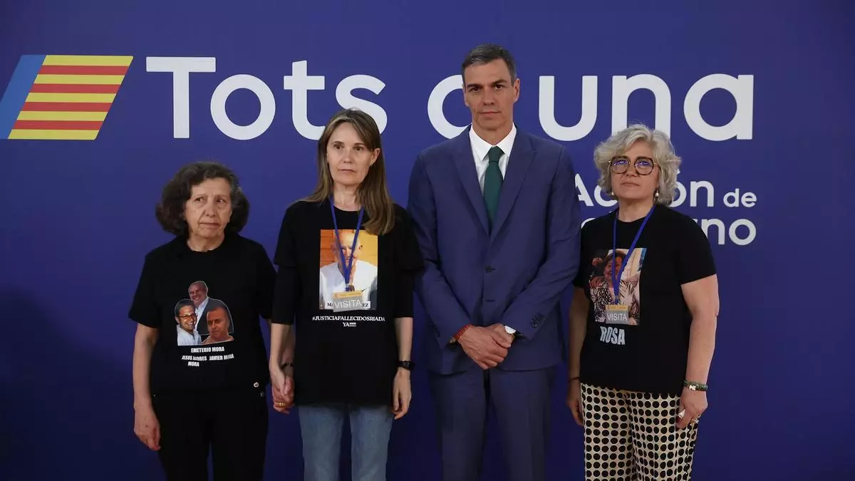 La lista de ocho promesas de Pedro Sánchez a las víctimas de la dana