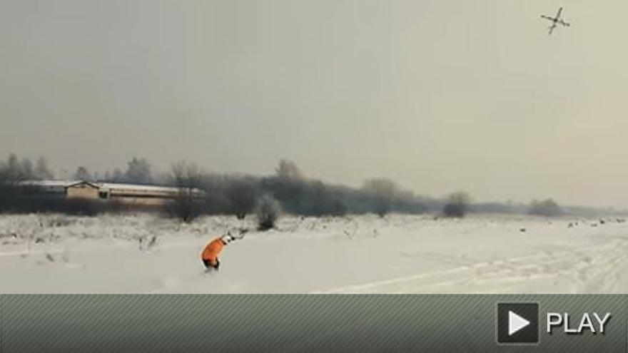 &#039;Droneboarding&#039;, la última idea para disfrutar de la nieve