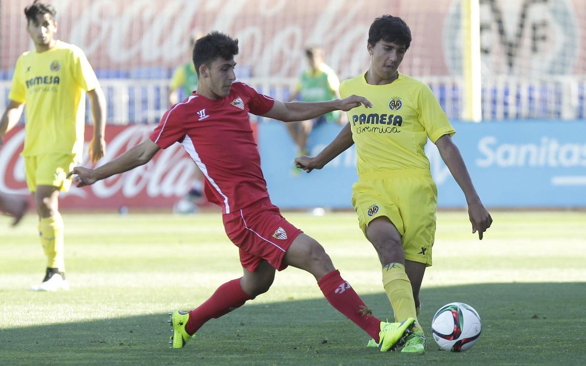 Rodri, en la cantera del Villarreal.