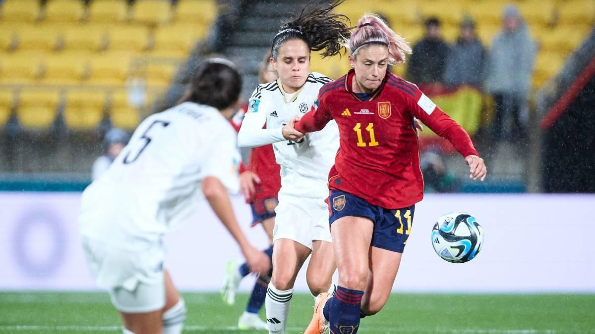 Alexia, durante su estreno en el Mundial ante Costa Rica