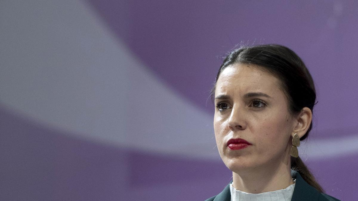 La ministra de Igualdad, Irene Montero